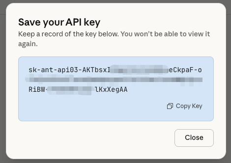 Copy API Key