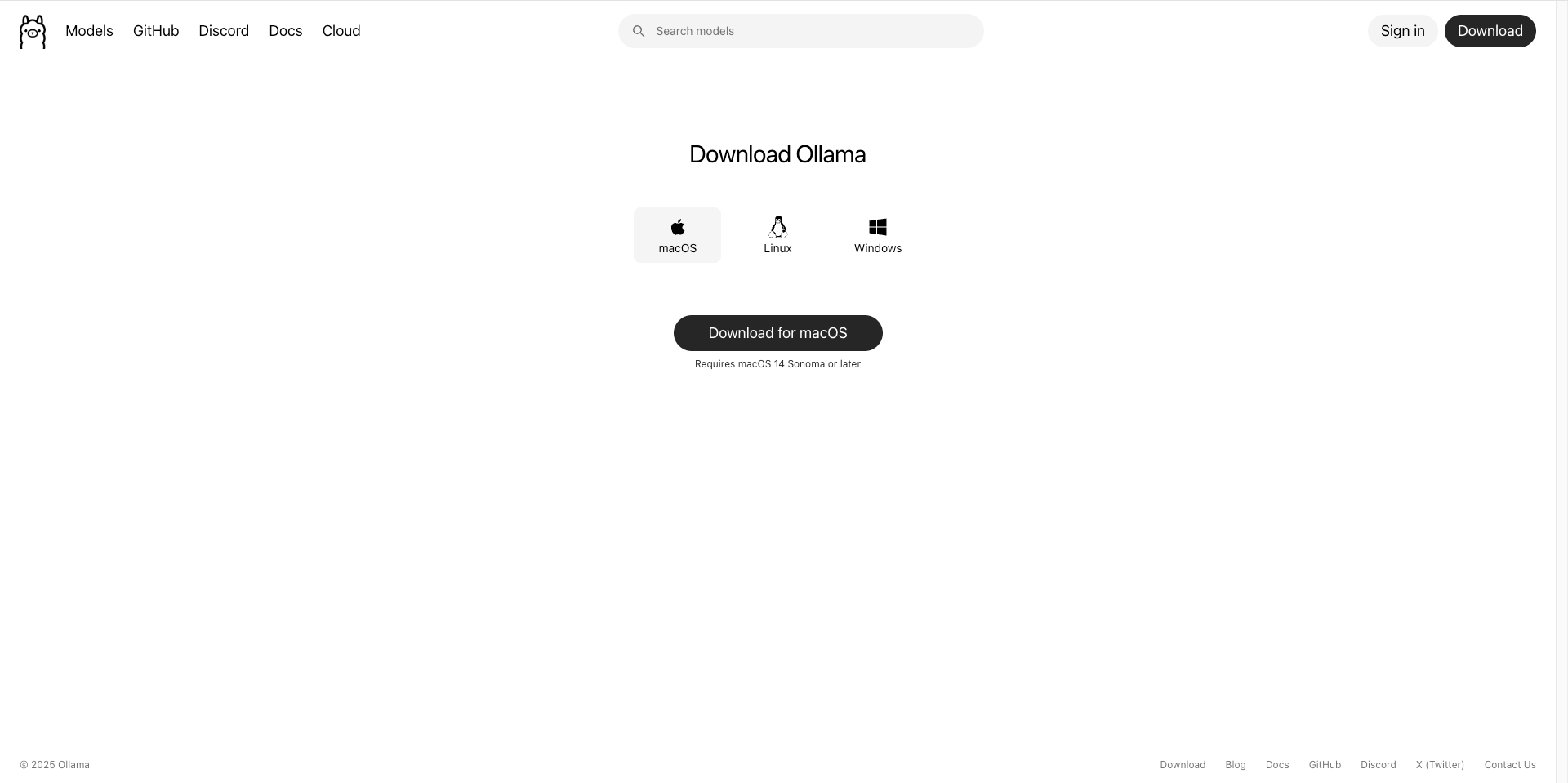 Visit Ollama Official Website