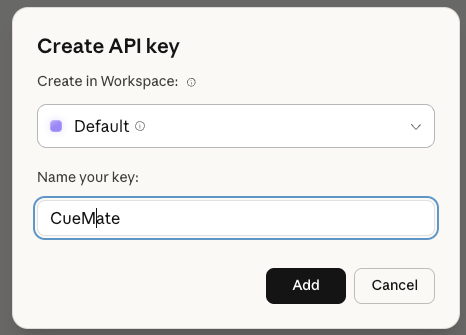 设置 API Key 信息